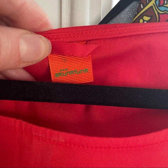 SKFK Skunkfunk ethical fair trade orange red dress - Picture 5 of 7